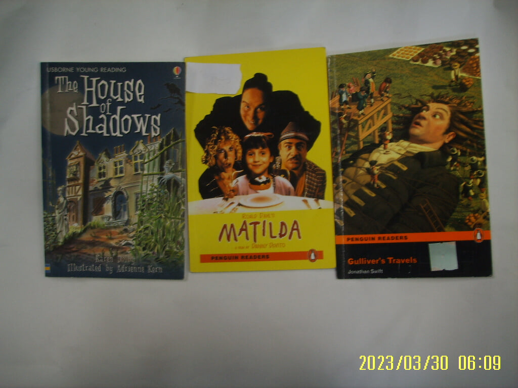 USBORNE. OENGUIN 3권/ The House of Shadows. Matilda. Gullivers Travels -사진.꼭상세란참조