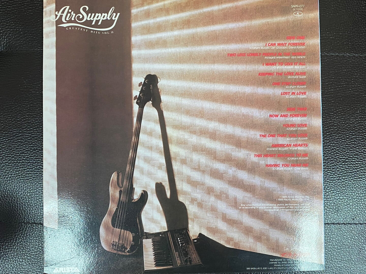 [LP] 에어 서플라이 - Air Supply - Greatest Hits Vol.2 LP [서울-라이센스반]