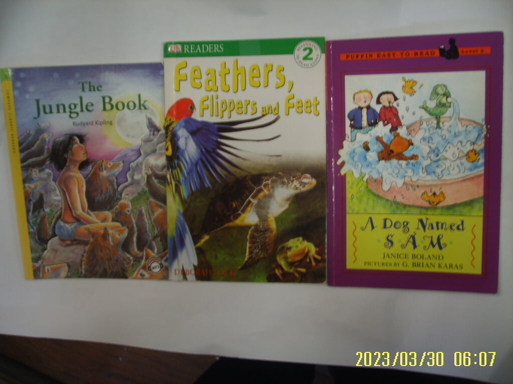 Compass 외 3권/ The Jungle Book. Feathers Flippers and Feet. A Dog Named SAM -사진.꼭상세란참조