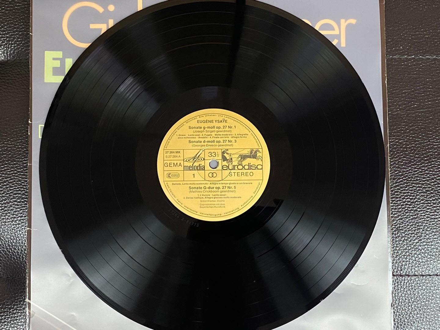 [LP] 기돈 크레머 - Gidon Kremer - Die 6 Sonaten Fur Violine Solo LP [독일반]