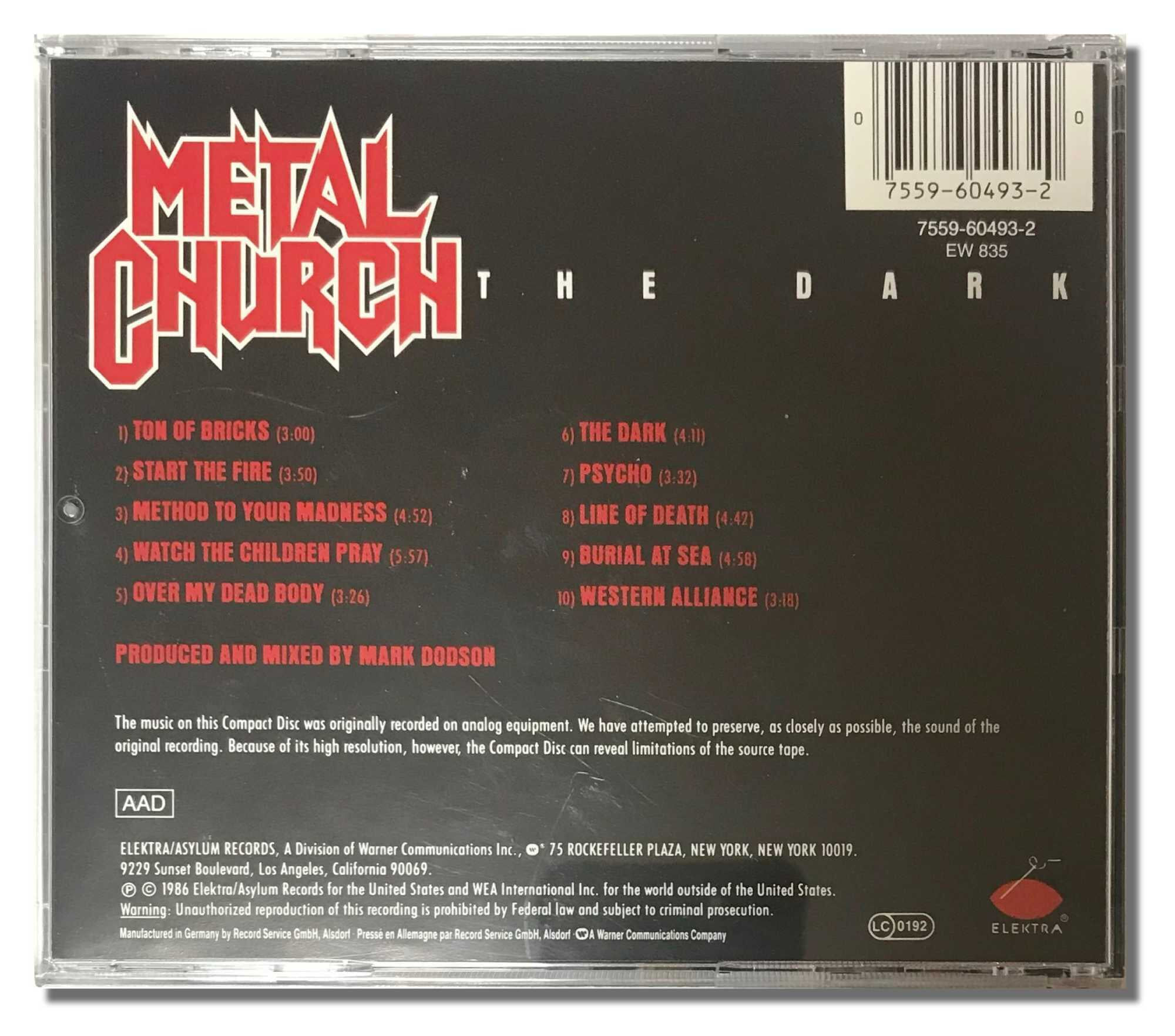 [유럽반CD] Metal Church-The Dark