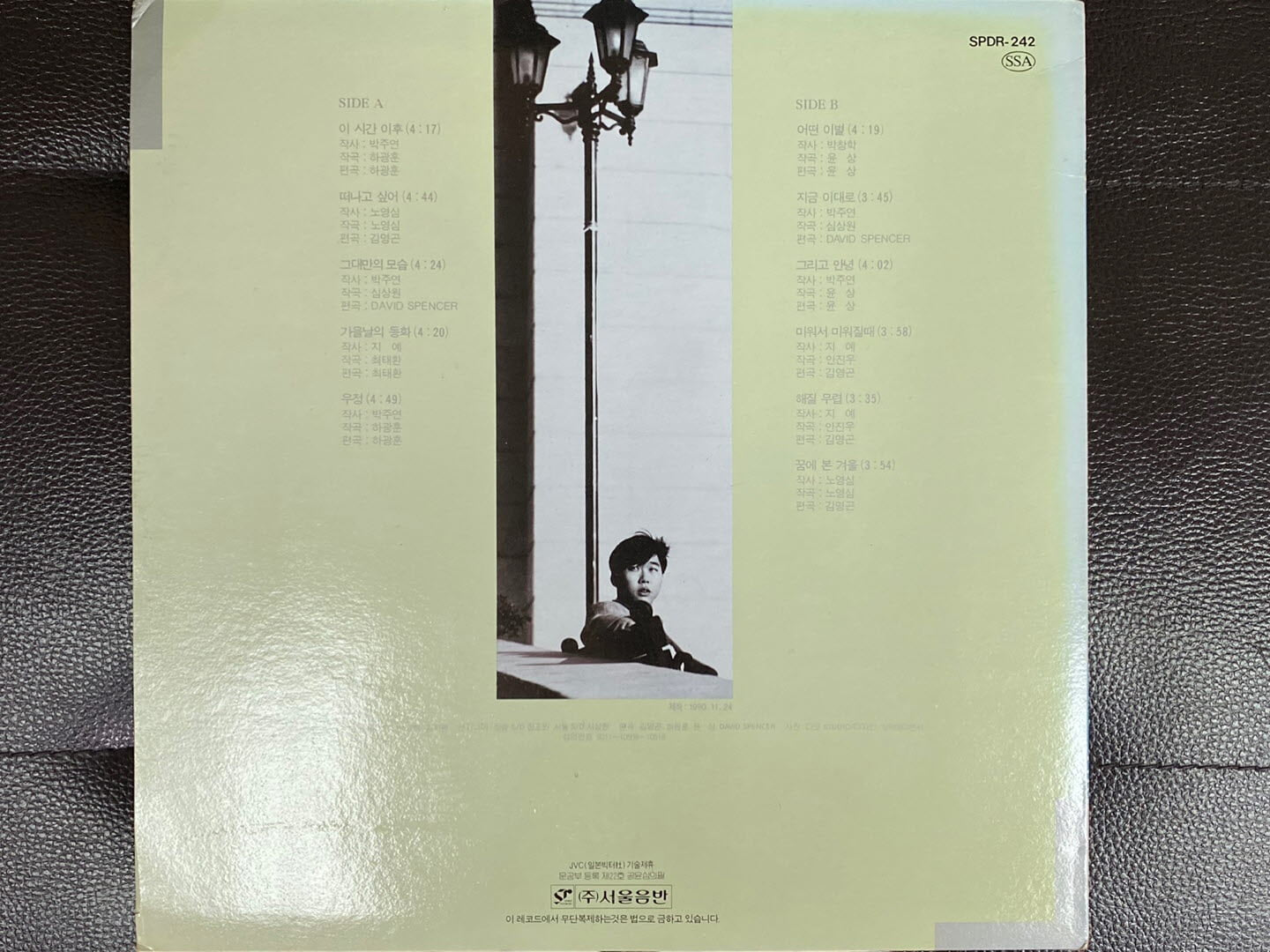 [LP] 변진섭 - 3집 미워서 미워질 때 LP [서울음반 SPDR-242]