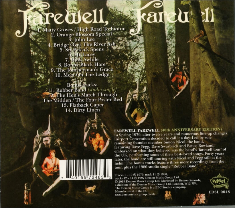 페어포트 컨벤션 (Fairport Convention) - Farewell, Farewell (40th Anniversary Edition)(EU발매)