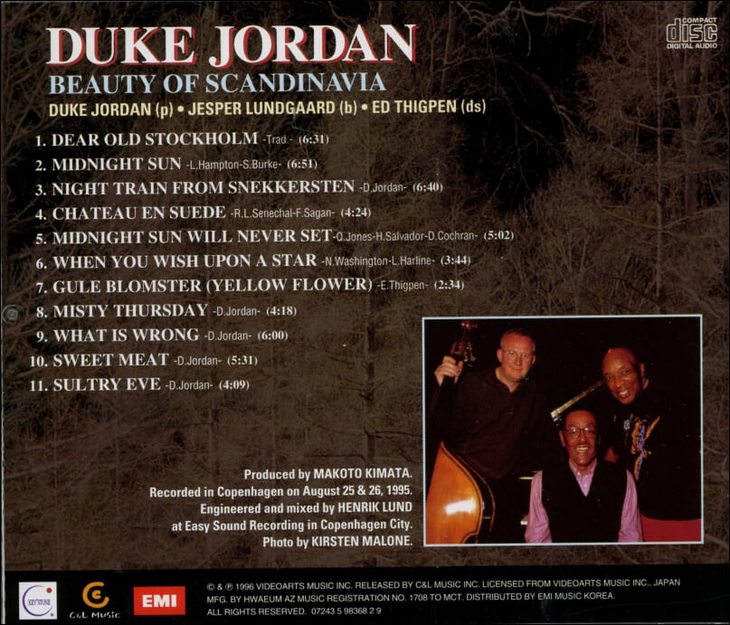 듀크 조단 (Duke Jordan) - Beauty Of Scandinavia