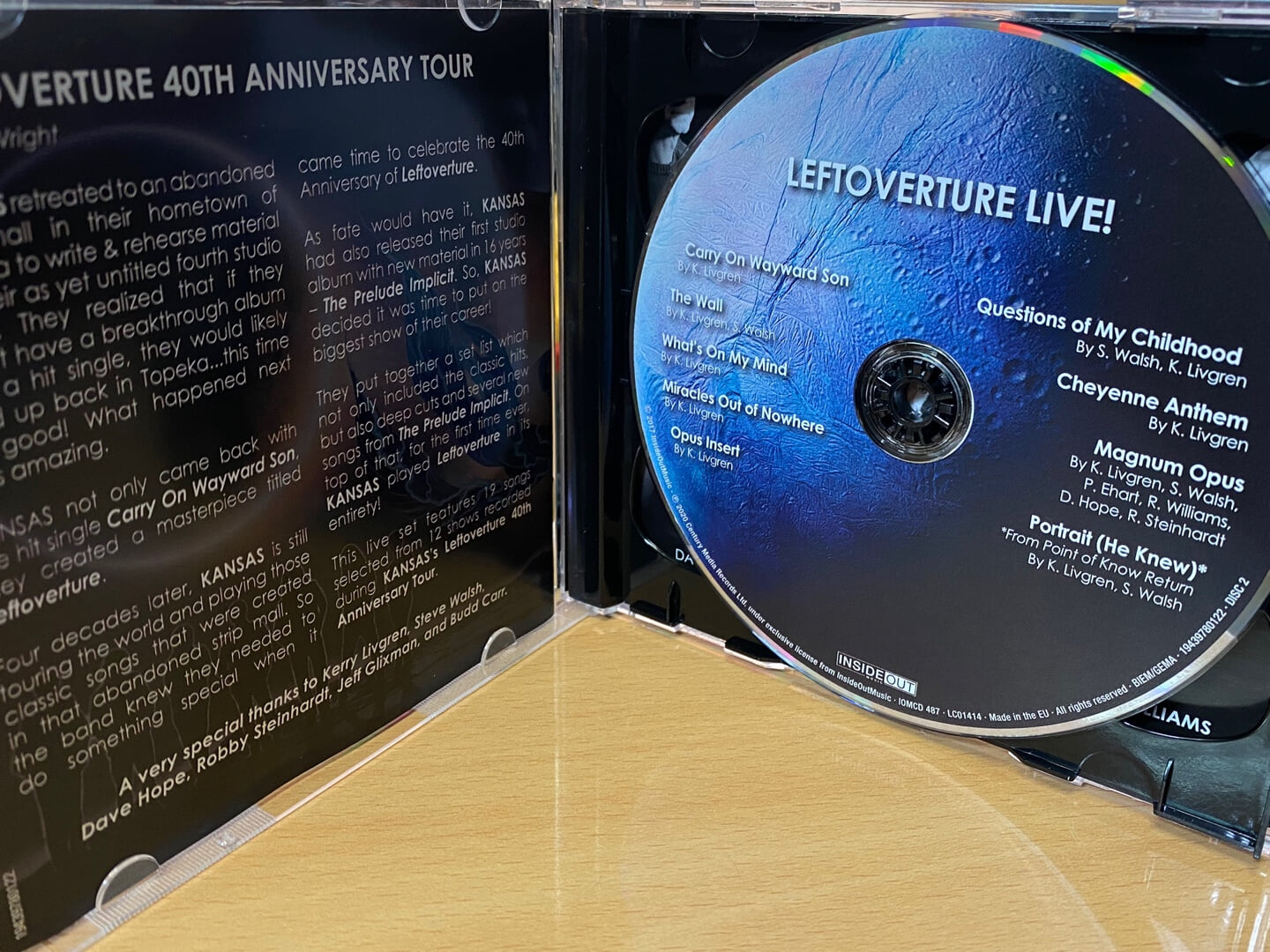 캔자스 - Kansas - Leftoverture Live & Beyond 2Cds [E.U발매]