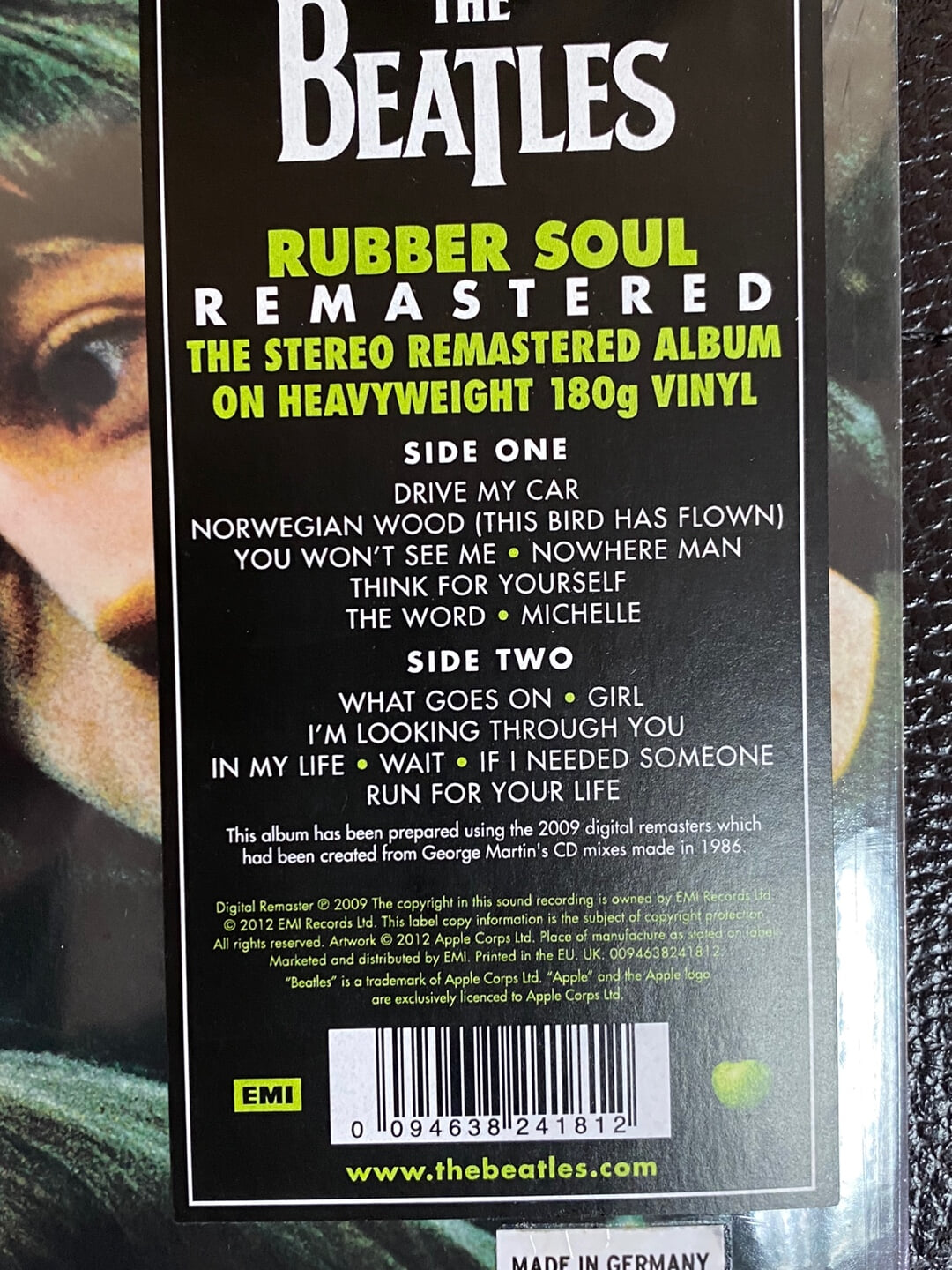 [LP] 비틀즈 - The Beatles - Rubber Soul Ver.2 LP [2012년] [180G] [미개봉] [E.U반]