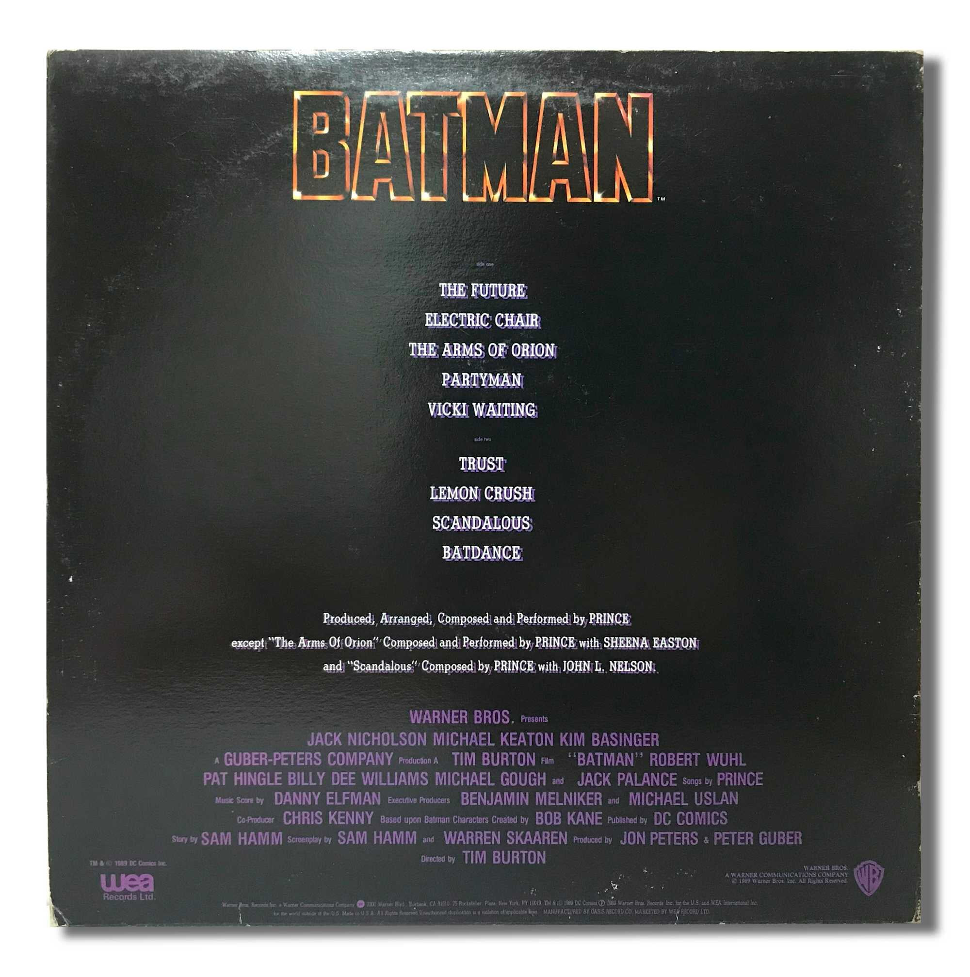 [국내반LP] Prince-Batman O.S.T (Motion Picture Soundtrack)