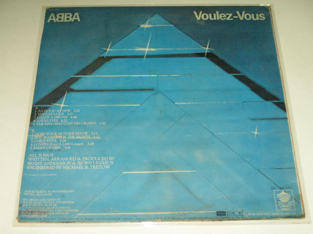 아바 ABBA Voulez -Vous ,,, LP음반