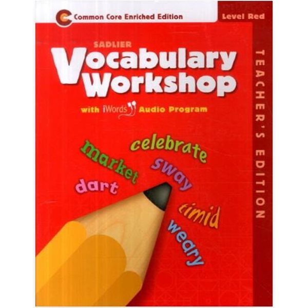 Vocabulary Workshop Common core Enriched Edition Level Red Teacher's Edition