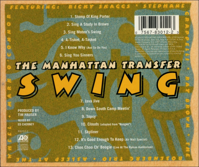 맨하탄 트랜스퍼 (Manhattan Transfer) -  Swing (US발매)