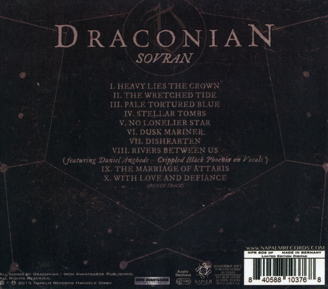 드라콘 - Draconian - Sovran [디지팩] [독일발매]