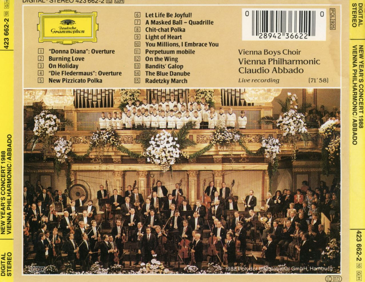 클라우디오 아바도 - Claudio Abbado - Neujahrskonzert 1988 [독일발매]