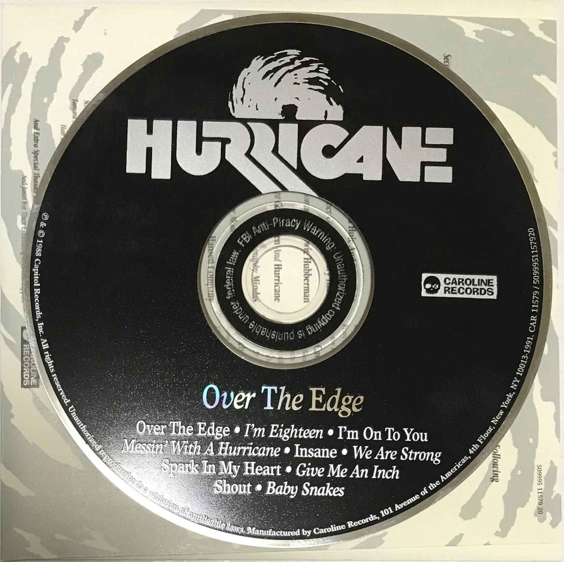 [미국반CD] Hurricane-Over The Edge