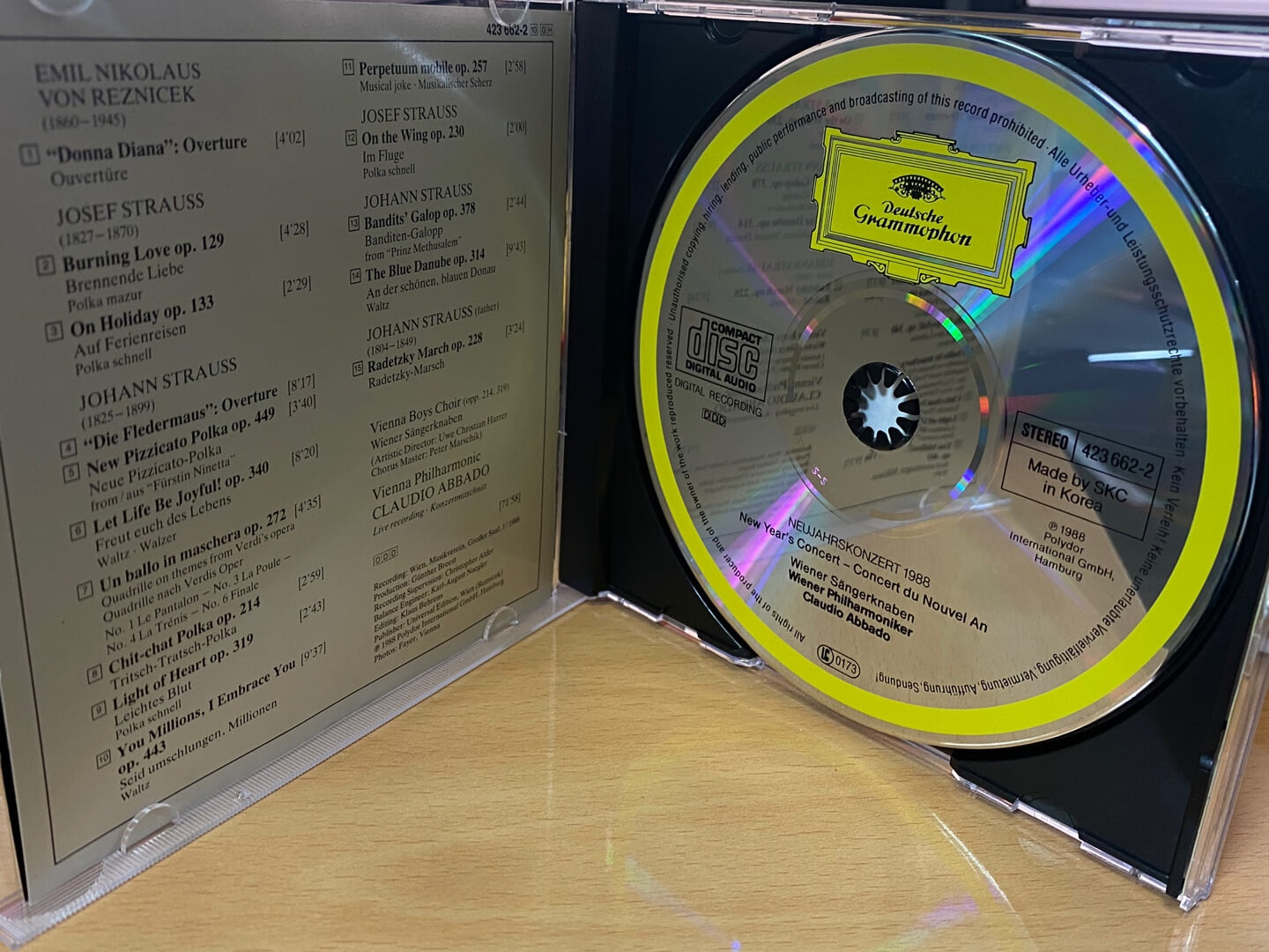 클라우디오 아바도 - Claudio Abbado - Neujahrskonzert 1988 [독일발매]