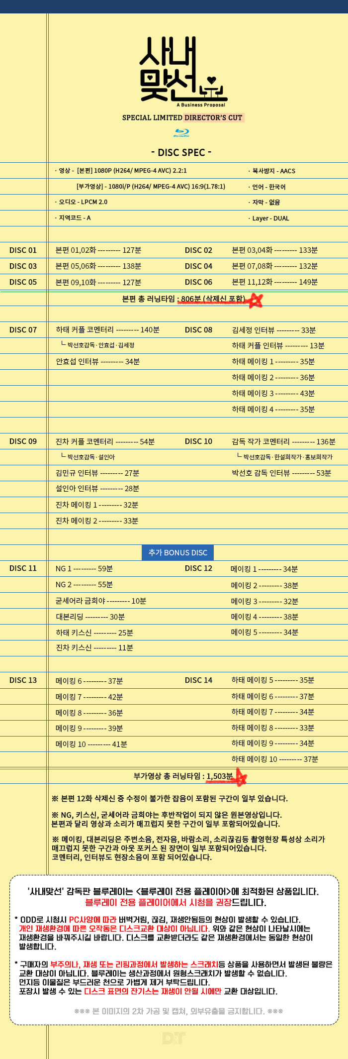 블루레이 사내맞선