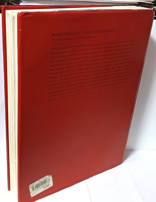 MARC CHAGALL The Lithographs(마르크 샤갈 석판화)-서양화 미술작품집 -1999년판-245/325/40, 413쪽,하드커버-크고 두꺼운책-절판된 귀한책-아래 책상태설명참조-