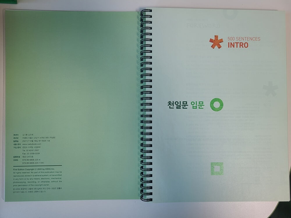 천일문 입문 Intro 500 Sentences