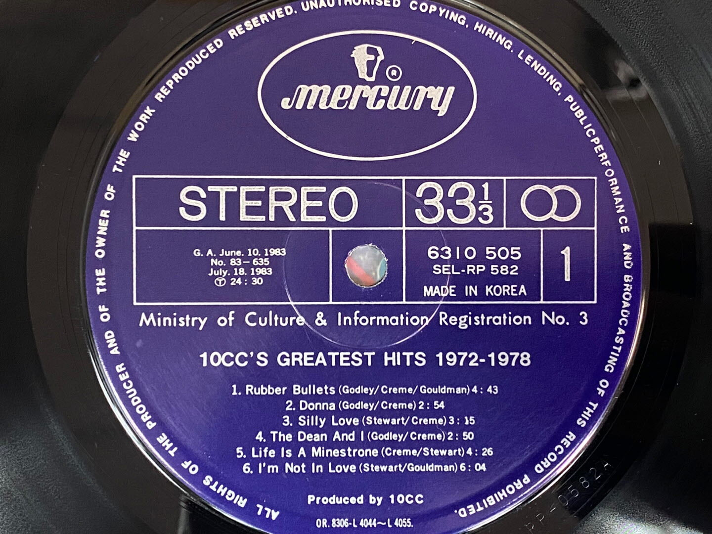[LP] 십씨씨 - 10cc - Greatest Hits 1972-1978 LP [성음-라이센스반]