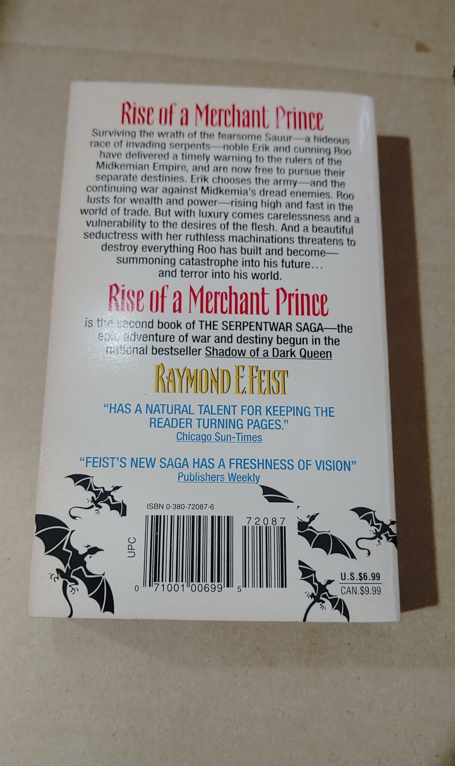 [0380720876/ Raymond E. Feist] Rise of a Merchant Prince Book Two of the Serpentwar Saga