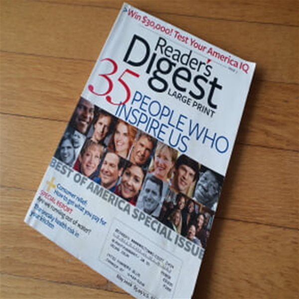 Reader&#39;s Digest large print 2008년5월호 잡지
