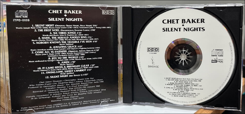 쳇 베이커 (Chet Baker) -  Silent Nights