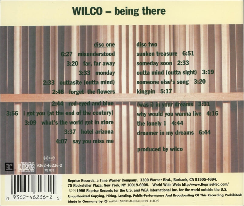 윌코 (Wilco) - Being There (2CD) (독일발매)