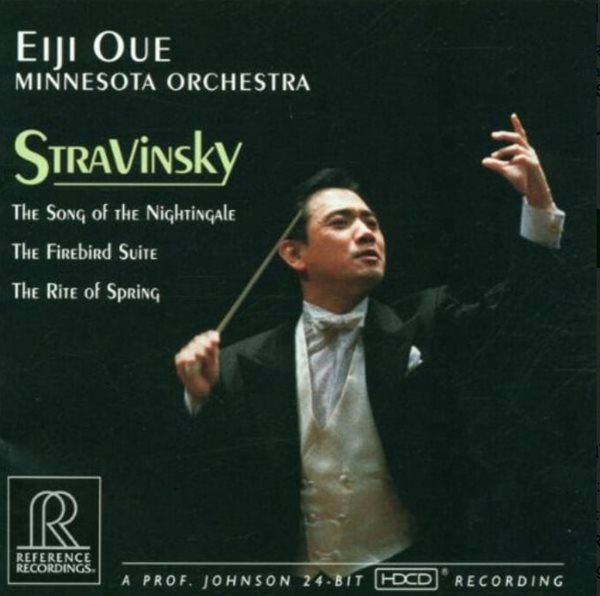Stravinsky : 나이팅게일의 노래, 불새, 봄의 제전 - 오우에 (Eiji Oue) (HDCD)(US발매)