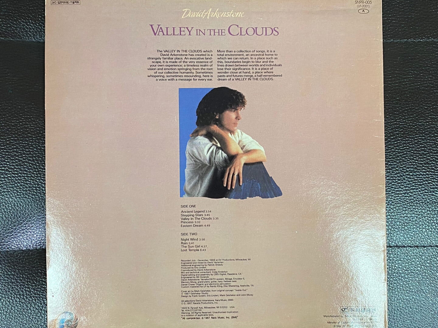 [LP] 데이비드 아켄스톤 - David Arkenstone - Valley In The Clouds LP [서울-라이센스반]