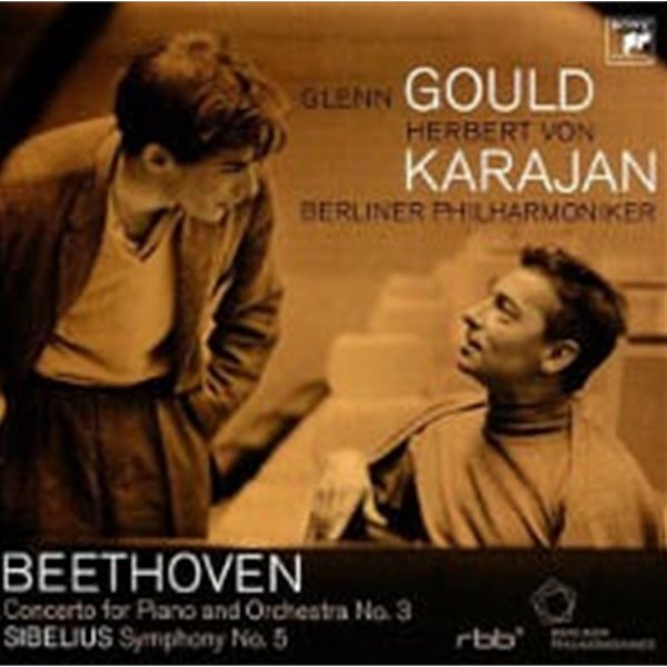 Glenn Gould, Herbert Von Karajan / 베토벤 : 피아노 협주곡 3번 & 시벨리우스 : 교향곡 5번 (일본수입/DYCC10147)