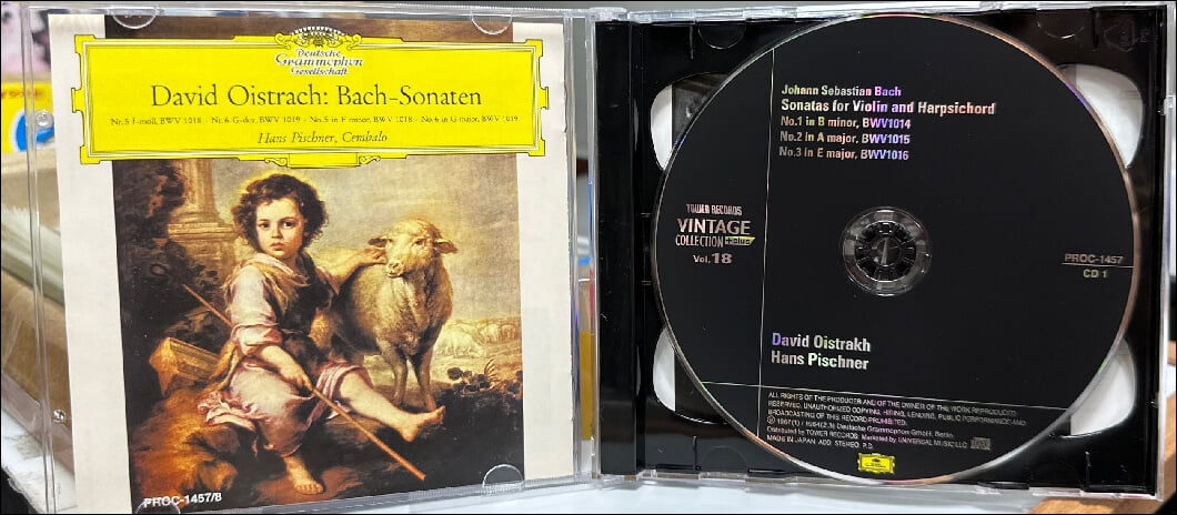 Bach : Sonatas For Violin &  Harpsichord - 오이스트라흐 (David Oistrakh)(2CD)(일본발매)