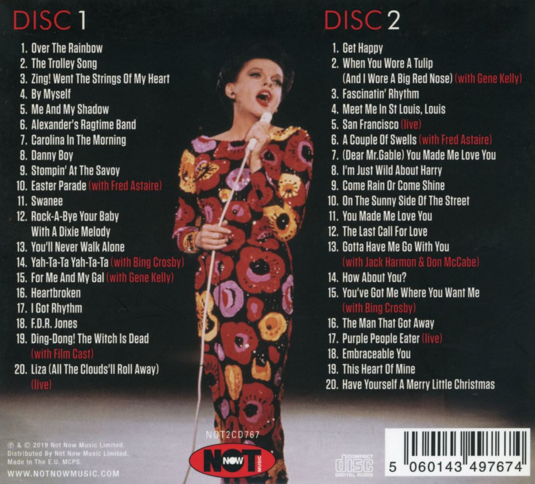 주디 갈랜드 - Judy Garland - The Very Best Of 2Cds [디지팩] [E.U발매]