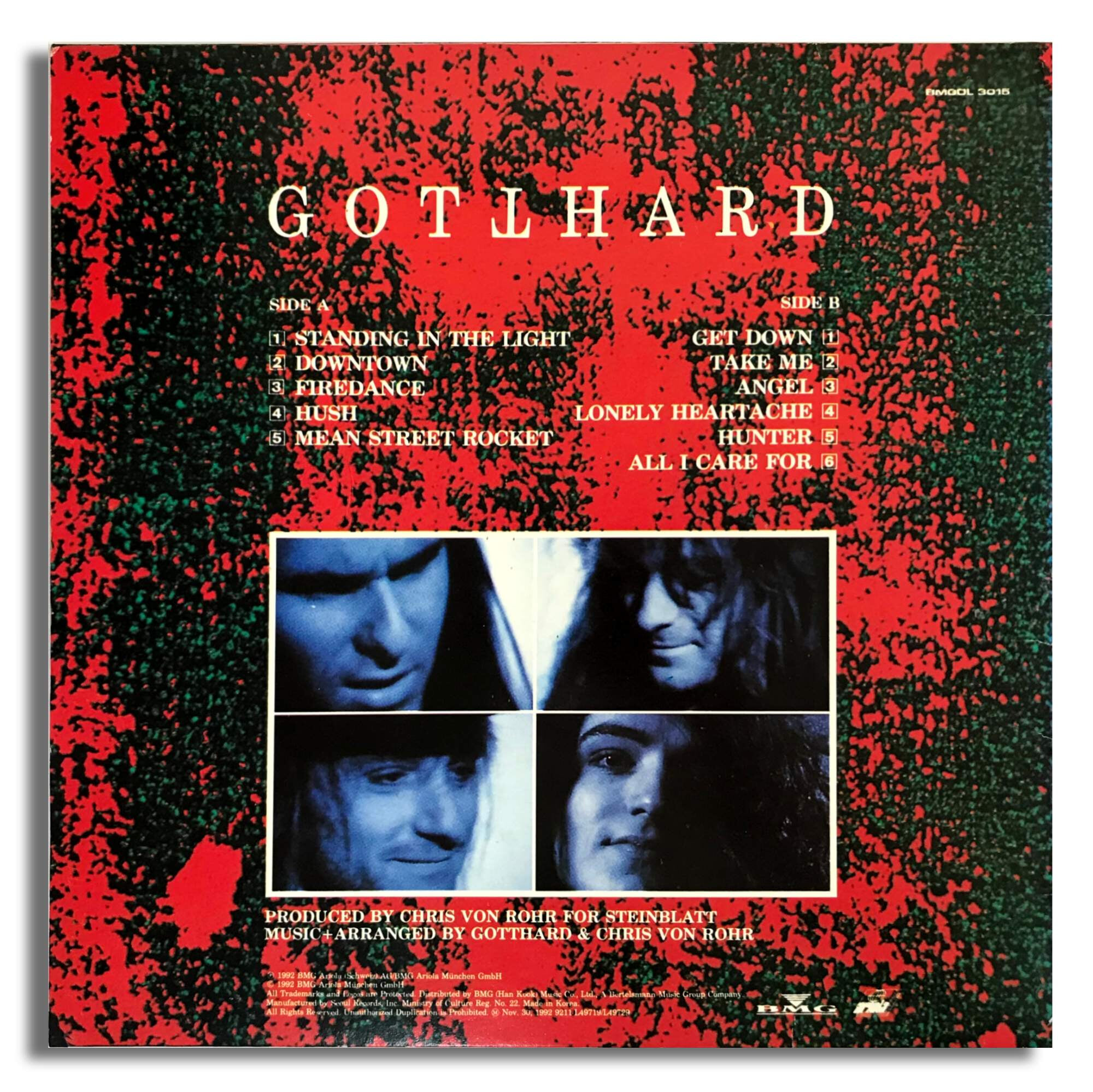 [초희귀 국내반LP] Gotthard-Gotthard