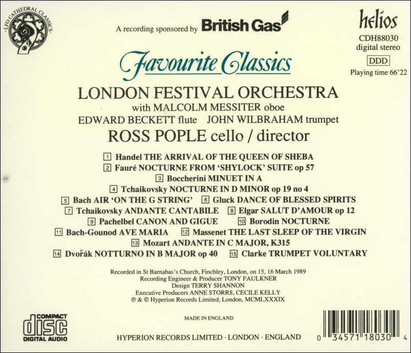포플 (Ross Pople) -  Favourite Classics(UK발매)