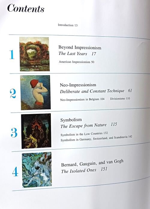 THE GREAT BOOK OF POST IMPRESSIONISM(후기 인상주의)-서양화 미술도록-세잔,르노아르,피카소....288/338/40,383쪽,하드커버,두껍고 큰책-아래설명참조-