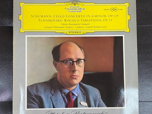 [LP] 로스트로포비치 - Rostropovich - Schumann Cello Concerto,Tchaikovsky Rococo Op.33 LP [빅튤립][독일반]