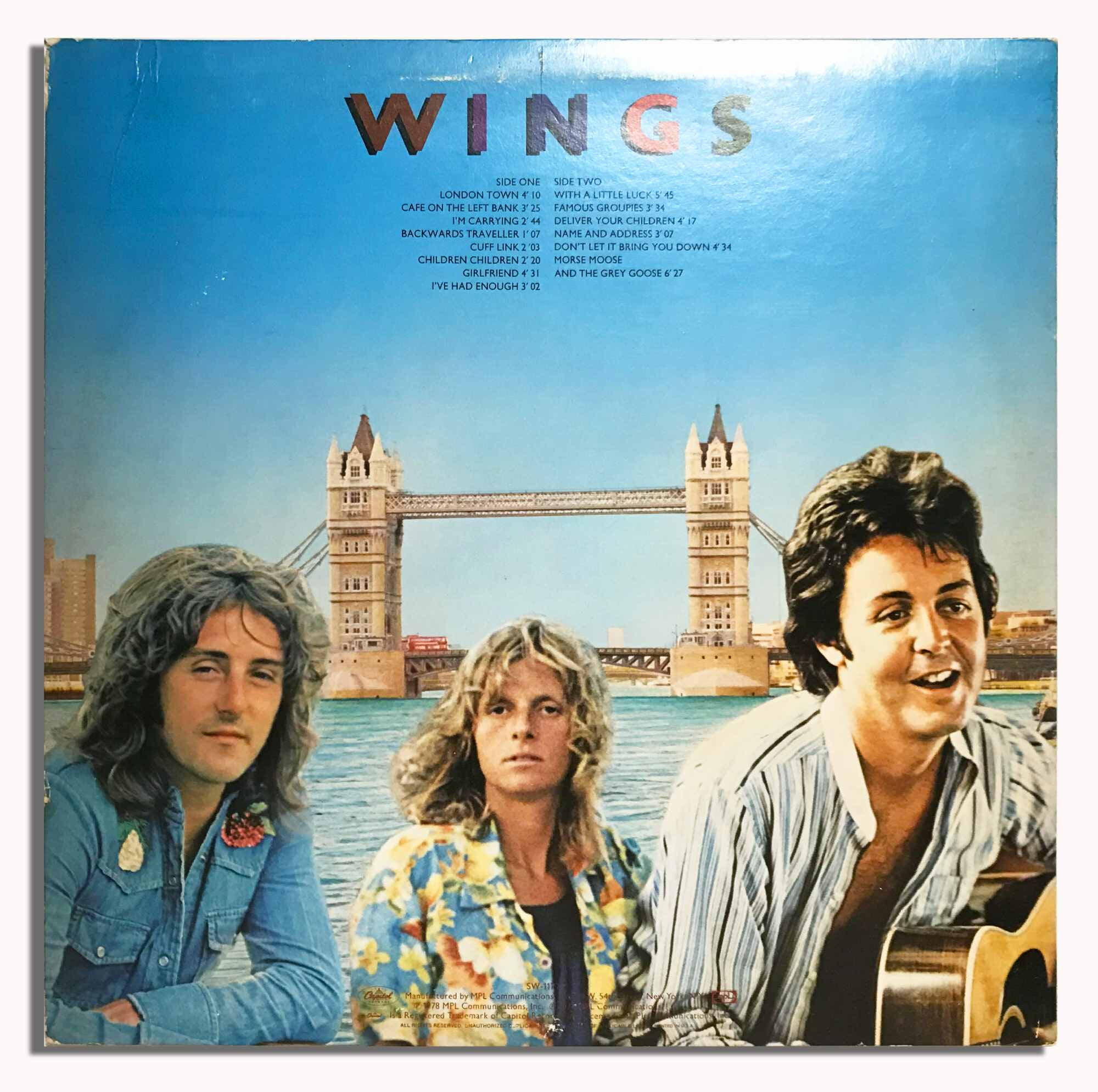 [미국반LP] Wings-London Town