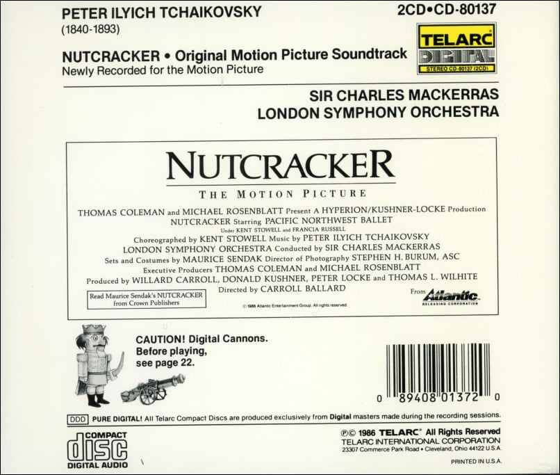 Tchaikovsky : 호두까기인형 (Nutcracker) - 맥커라스 (Charles Mackerras)(2CD) (US발매)