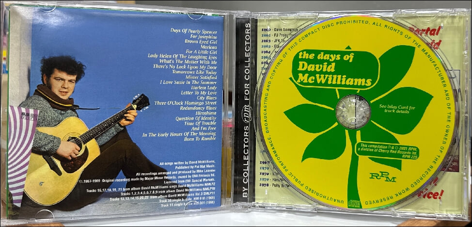 데이비드 맥 윌리엄스 (David McWilliams) - The Days Of(유럽발매)