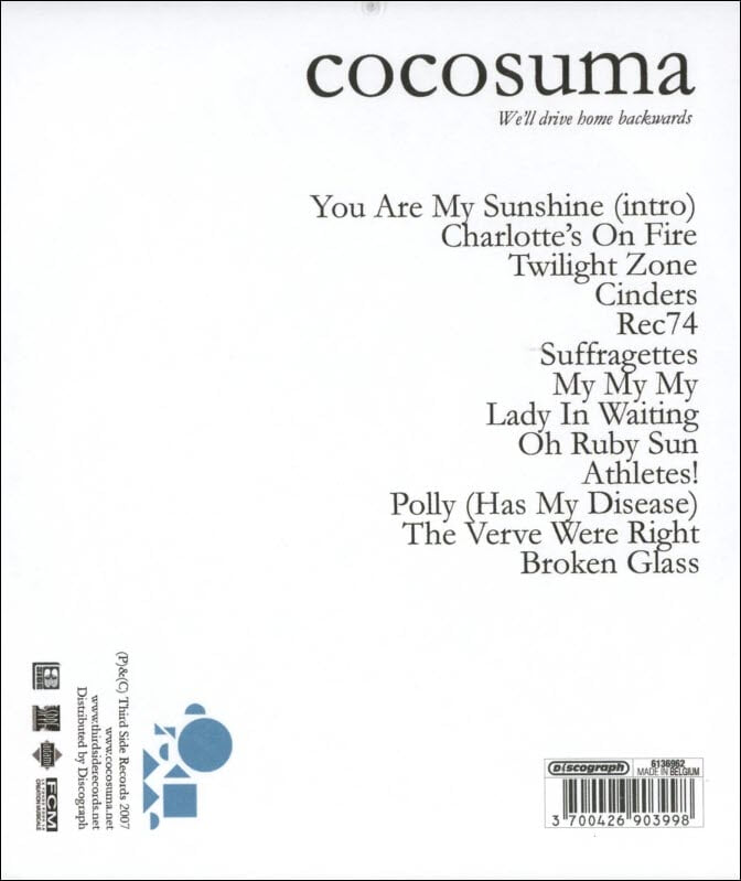 코코수마 (Cocosuma) - We'll Drive Home Backwards(2007년 독일발매)