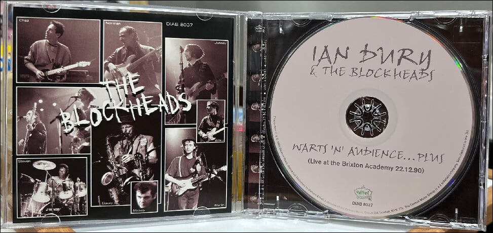 이안 두라(Ian Dury) & 더 블록헤드(The Blockheads) - Live! Warts 'N' Audience....Plus!(EU발매)