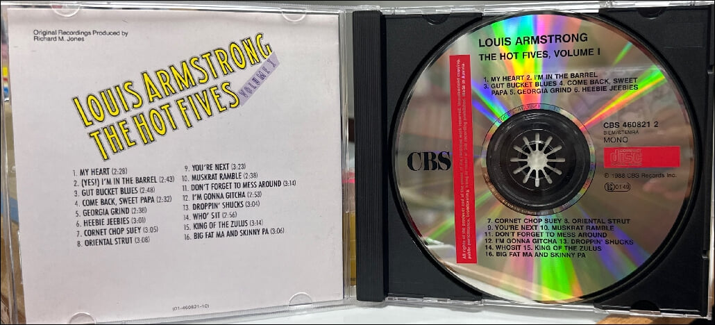 루이 암스트롱 (Louis Armstrong) - The Hot Fives, Volume I(유럽발매)