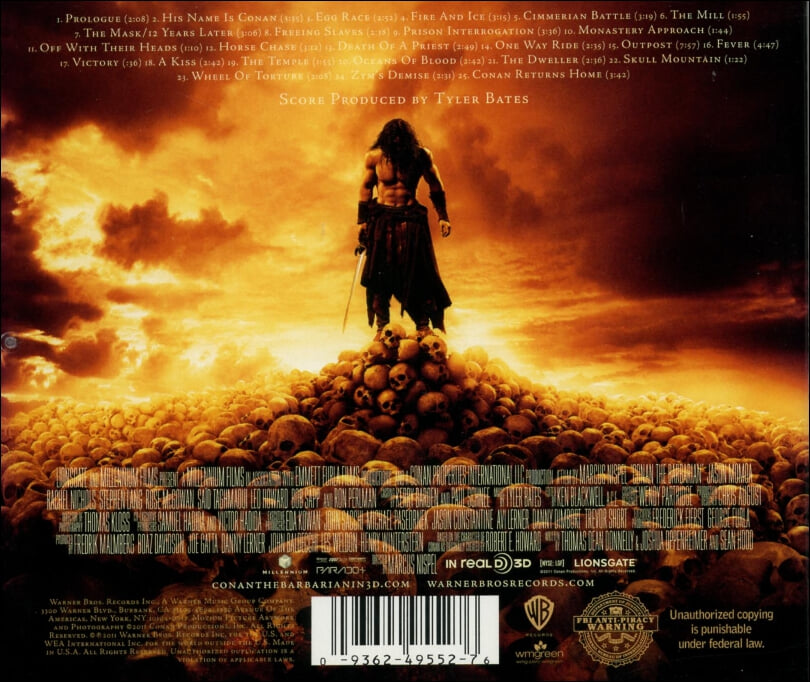 코난 : 암흑의 시대 (Conan The Barbarian 3D) - OST(US발매)