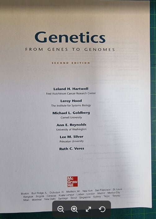 GENETICS : FROM GENES TO GENOMES - INTERNATIONAL EDITION (2판) / Leland H. Hartwell (지은이) | McGraw-Hill [영어원서 / 상급] - 실사진과 설명확인요망