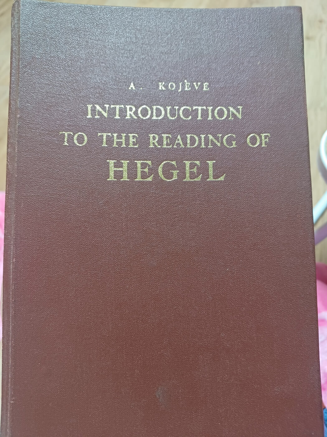 introduction to the reading of hegel