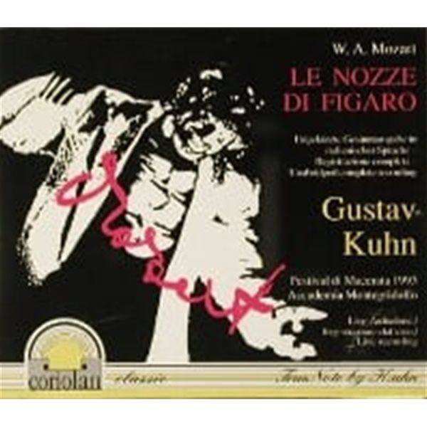 Gustav Kuhn / 모차르트 : 피가로의 결혼 (Mozart : Le nozze di Figaro) (3CD/수입/COR15104)