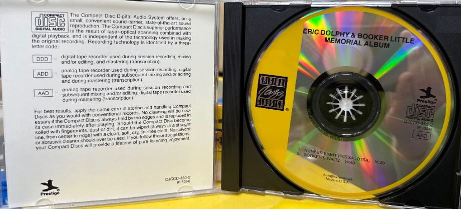 에릭 돌피,부커 리틀 - Eric Dolphy & Booker Little - Memorial Album [U.S발매] 