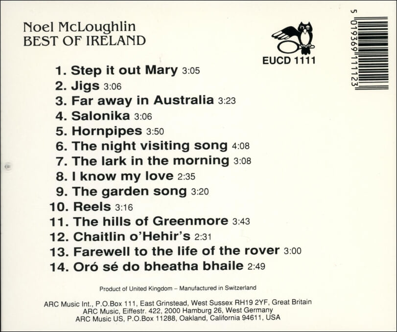 노엘 맥러플린 (Noel Mcloughlin) - Best Of Ireland (UK발매)