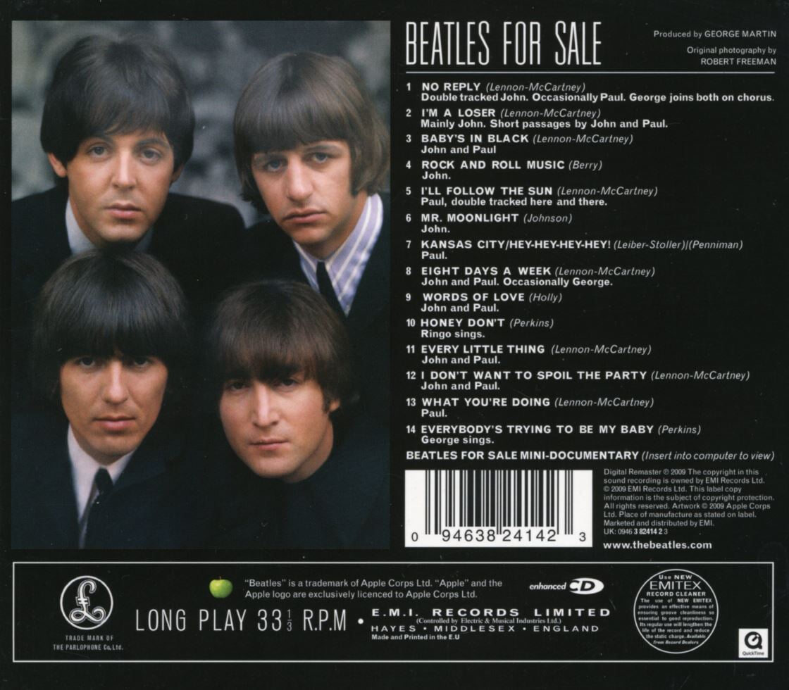 비틀즈 - The Beatles - Beatles For Sale [디지팩] [E.U발매]