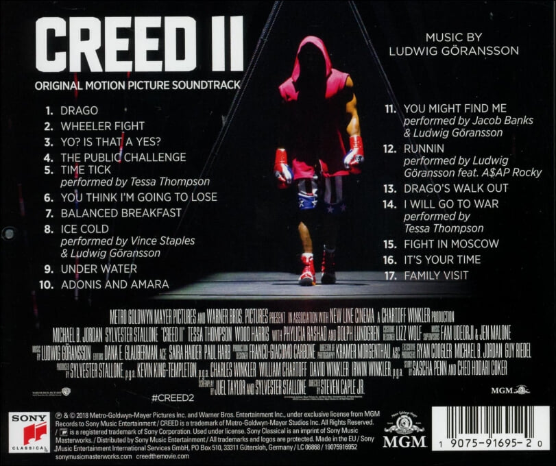 크리드 2 (Creed II) - OST  (EU발매)