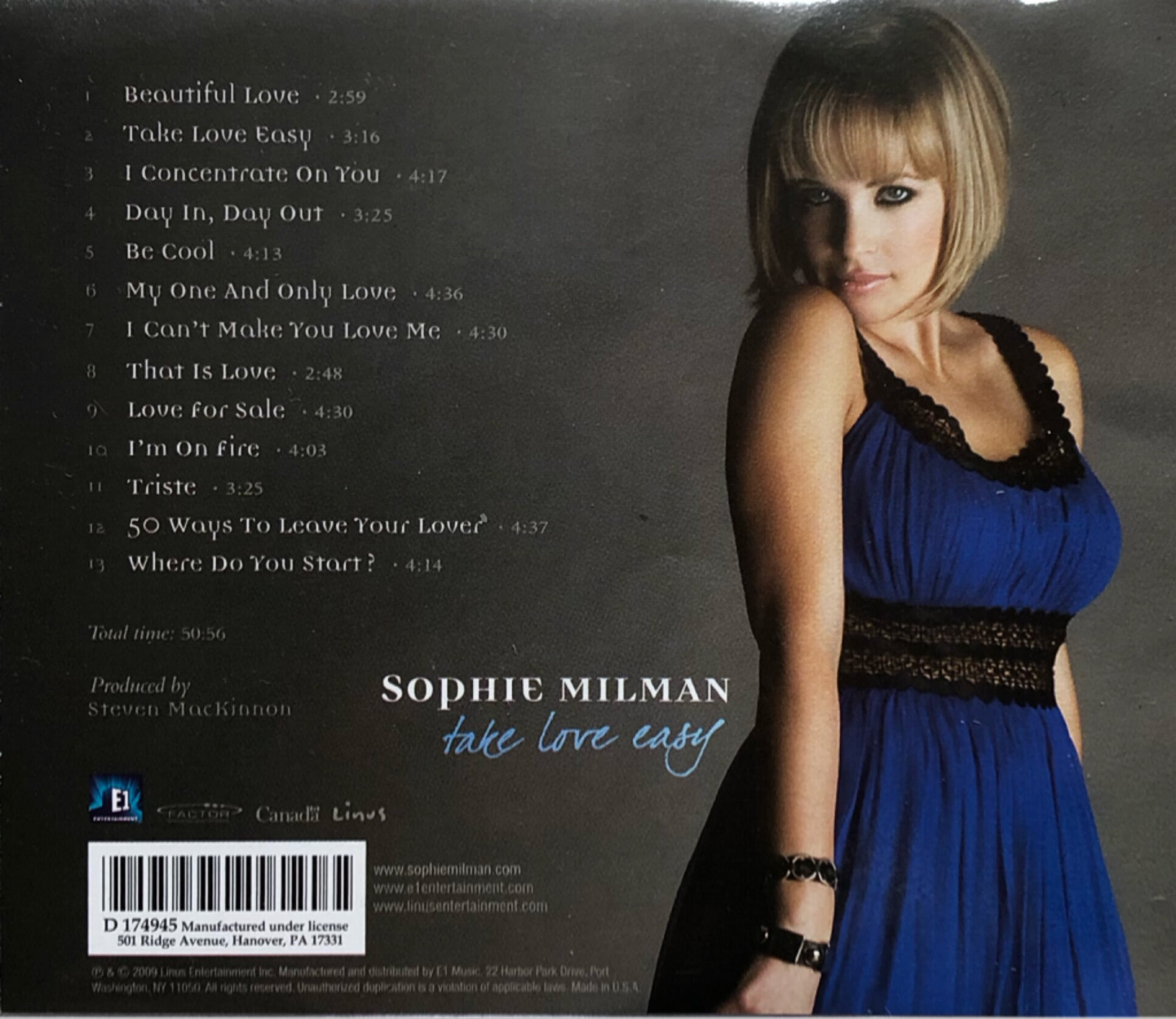 수입반 SOPHIE MILMAN KOC-CD-5115   (US발매)